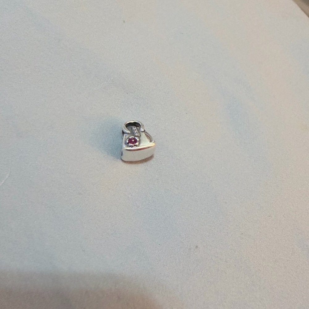 Silver & Pink Handbag Charm - Picture 3 of 7